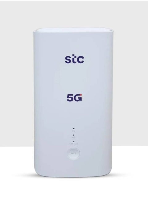 راوتر STC 5G CPE 5 - راوتر 5G أبيض أنيق مع أداء لاسلكي فائق