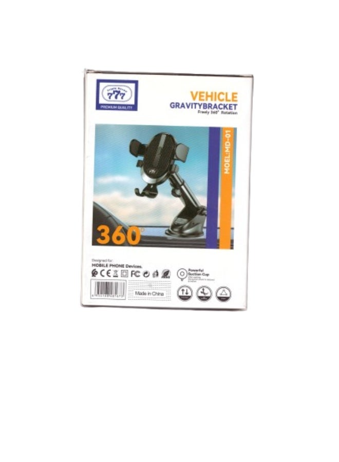 777 "777" car phone holder with 360-degree rotation and a strong suction cup mount. - Image 2