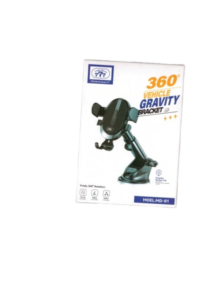 777 "777" car phone holder with 360-degree rotation and a strong suction cup mount. - Image 1