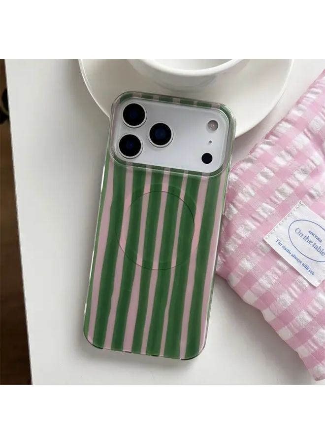 Pink Magnetic Wireless Charging Case Compatible iPhone 16 Pro Max Shockproof Slim - Image 4