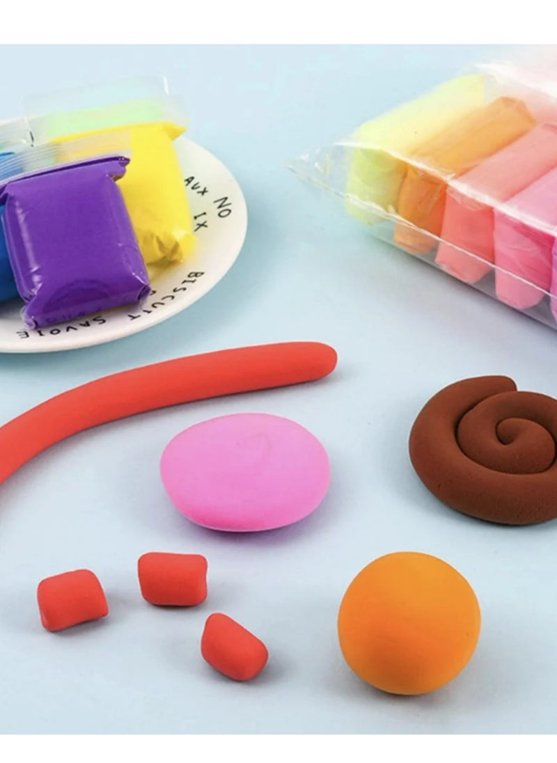 12 Piece Assorted Fluffy Foam Clay Set
