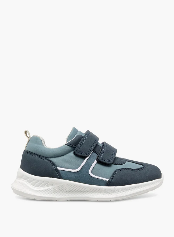 JUNIORS Panelled Sneakers with Hook and Loop Closure