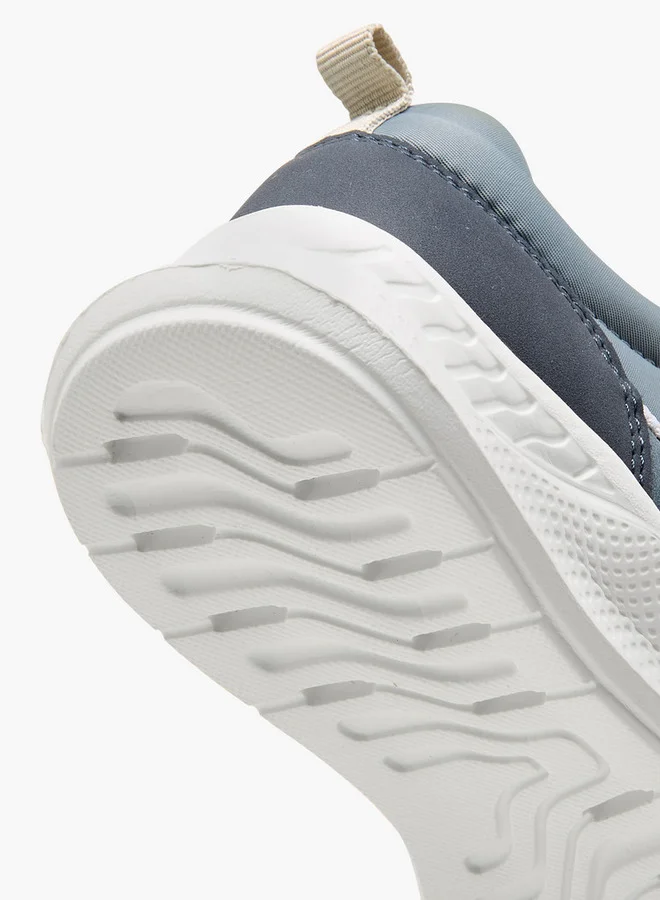 JUNIORS Panelled Sneakers with Hook and Loop Closure
