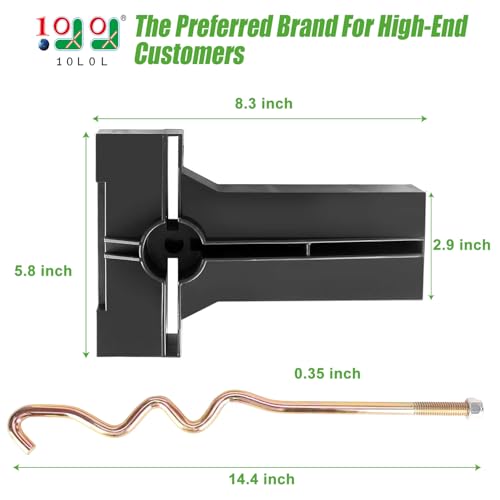 10L0L 8V Battery Hold Down Plate for Club Car Precedent 20085up Golf Cart Includes Hold Down Rods OEM 103374801 103357701 - Image 3