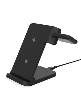 Nocket/shell/shell Wireless Charger Mobile Phone Charger Three-in-one Folding Bracket For Apple For Huawei-Color:Black [finished Product] Wireless Charging + Manual + Data Cable + Packaging Box - pzsku/Z895C973AE952571F47C5Z/45/1745251256/05fc089d-d912-4091-b7d6-26e7553cce30