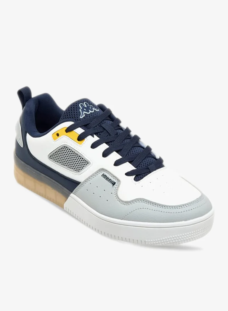 Kappa Men's Colourblock Sneakers with Lace-Up Closure