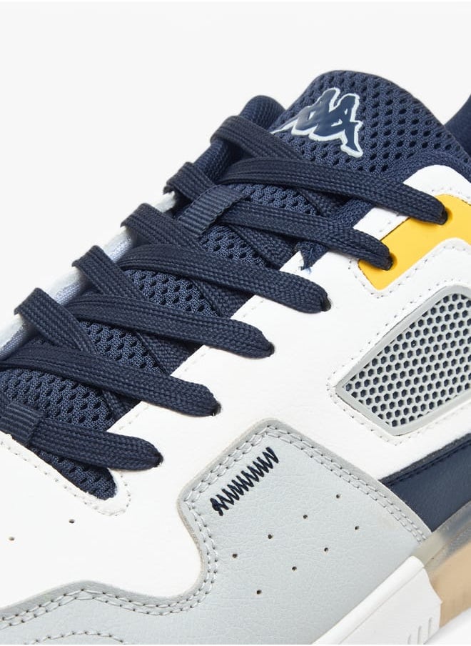 Kappa Men's Colourblock Sneakers with Lace-Up Closure  - Image 4