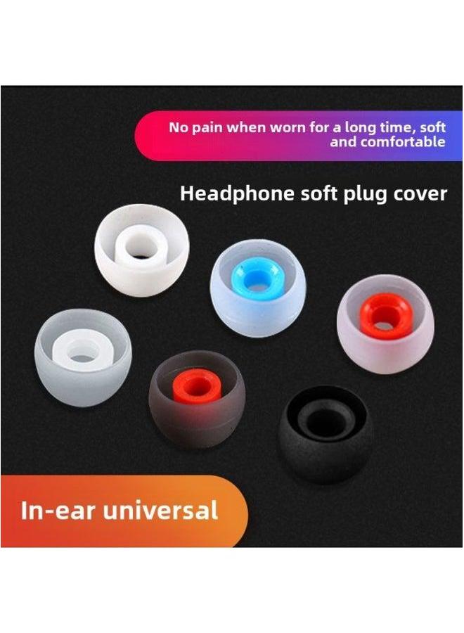 In-ear Earphone Cover Silicone Plug Soft Ear Cap Earplugs For Xiaomi Oppo Huawei Samsung Beats-Memory Capacity:Pure Black★2 Pieces Each Of Large, Medium And Small 【comes With Storage Box + Blue-edged Headphone Bag】 - Image 2