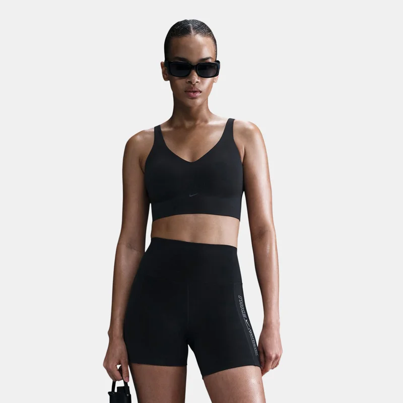 نايكي حمالة صدر رياضية اليت لونجلاين بدعم متوسط للنساء