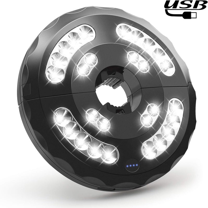 Stdlyxun Umbrella Light, Patio Umbrella Lights 3 Brightness Mode 28 LED at 220LM, Built-in Lithium Battery Operated, Patio Umbrella Cordless Light for Camping Tent or Outdoor Use - Image 2