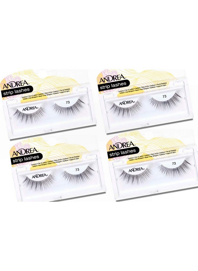 Andrea False Lashes Style 73 Black 4 Pairs - Image 1