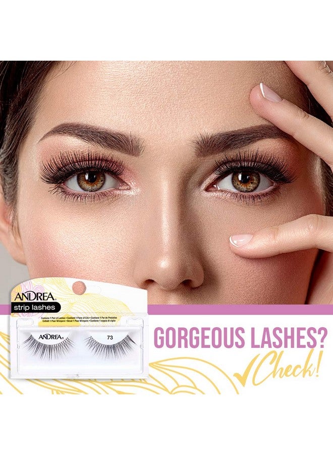 Andrea False Lashes Style 73 Black 4 Pairs - Image 3