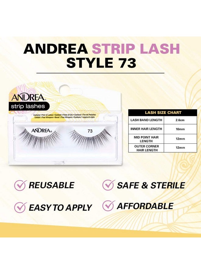 Andrea False Lashes Style 73 Black 4 Pairs - Image 4