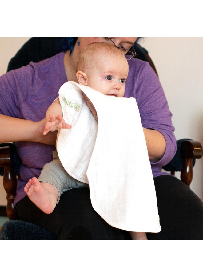 Green Sprouts Organic Cotton Muslin Burp Cloths, Adult Use Only, Hypoallergenic, Standard 100 by Oeko-TEX® Certified, Tested for Hormones, Large - Image 4