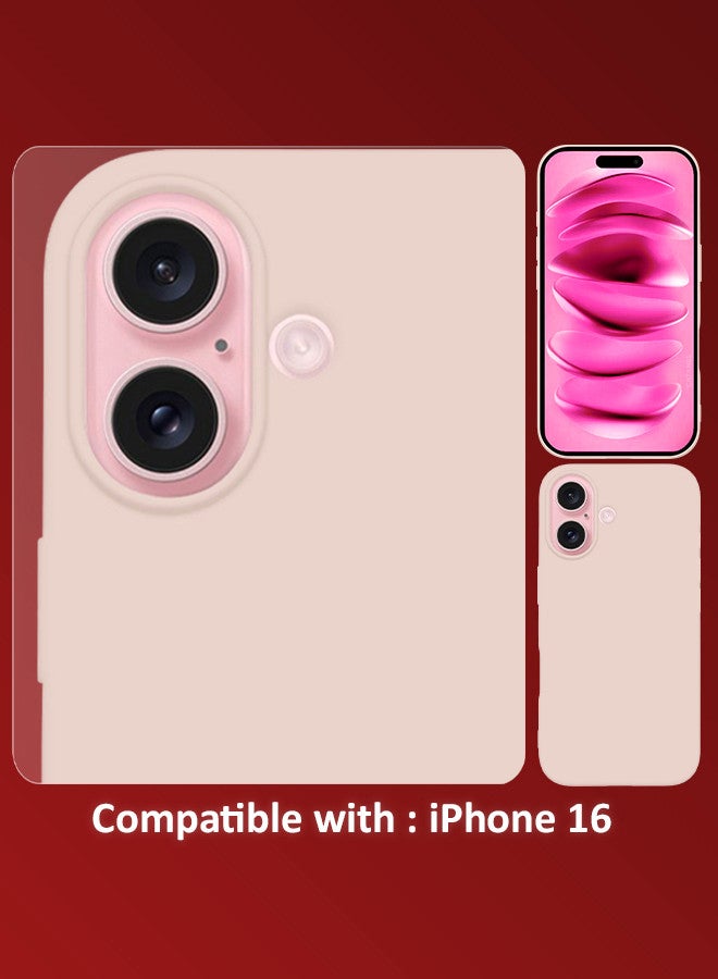 CATANES (for iPhone 16) 2 Pack Case and Screen Protector, Slim Silicone Case, Full Covered Anti Scratch Shockproof Protective Cover - Image 3