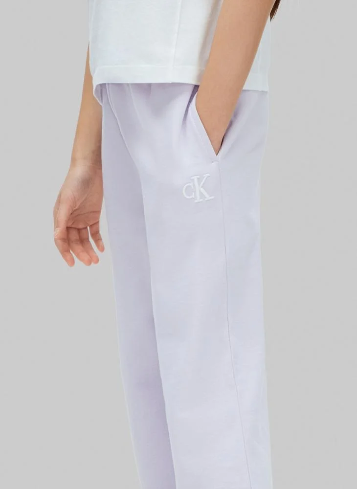 Calvin Klein Jeans ISLAND LILAC Wide Leg Joggers for Women | Best Price UAE