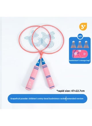 Ultra-light Children's Badminton Racket Suit Outdoor Parent-child Interactive Educational Sports Toys Primary School Students 3-4-5-6 Years Old-Color:Play And Learn Extended Children's Badminton Double Beat Powder (alloy) - pzsku/Z895D2C8D4353FCE3F9D0Z/45/1745410372/e40ae404-9fbe-4d0d-8a5f-a1d019f4e86d