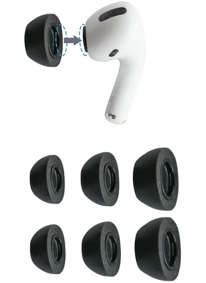 erorex - Foam Ear Tips For Airpods Pro Generation 1 & 2 Ultimate Comfort Unshakeable Fit 3 Pairs Assorted Sizes SML - Image 1
