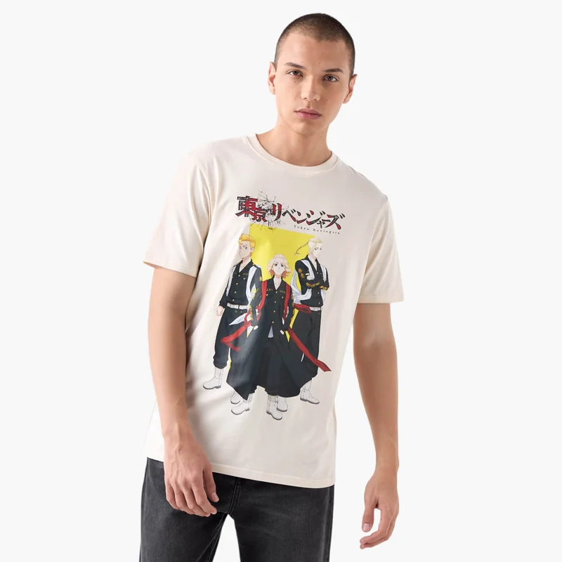 SP Characters Tokyo Revengers Print Crew Neck T-shirt