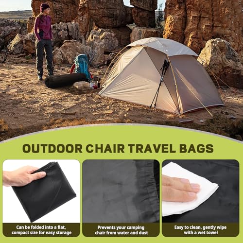 Antrys Camping Folding Chair Replacement Carry Bag – Fits Coleman, Camp Covers for Portable & Lawn Folding Chairs, Durable, Tear-Resistant Storage Cover Sports Outdoor Gear Bag(Chair Not Included) - Image 4