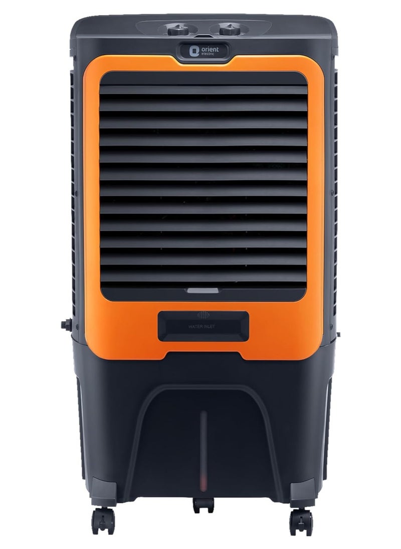 Orient Electric Orient Electric Ultimo Desert Air Cooler | Dense Nest Honeycomb Pads For Extra Cooling | Ice Chamber & High Air Delivery | Auto-Fill Feature | Inverter Compatible | Grey And Orange (50L)  - Image 1