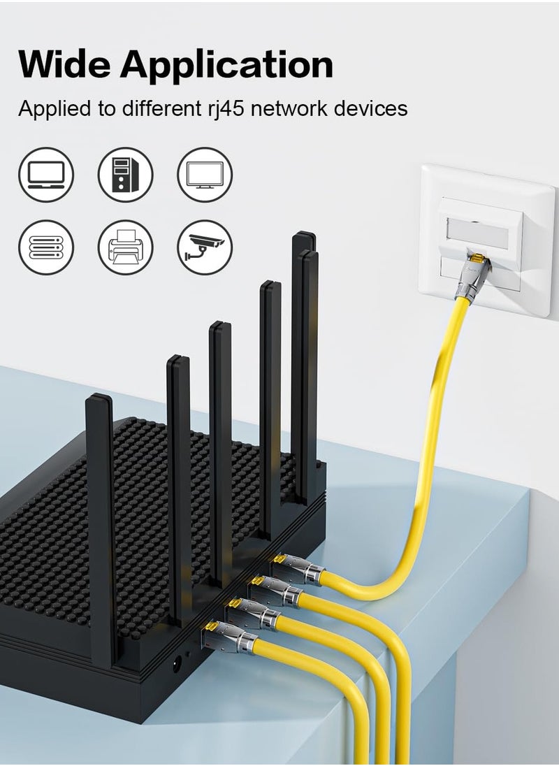 Excefore - RJ45 Cat6A Connectors, Tool-Free Reusable Shielded Ethernet Termination Plugs for 23 to 26 SFTP UTP Cable, 10G Easy Internet Plug, Fast Field Installation (2 Pack) - Image 1