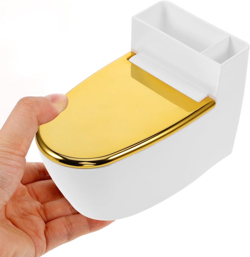 Healeved Wall Mounted Toilet Shaped Ashtray with Lid, Fire Resistant Bathroom Smoking Tray, Novelty Home Ashtray Storage Box, Indoor Smoking Accessory - Image 4