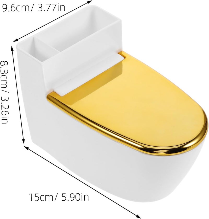 Healeved Wall Mounted Toilet Shaped Ashtray with Lid, Fire Resistant Bathroom Smoking Tray, Novelty Home Ashtray Storage Box, Indoor Smoking Accessory - Image 2