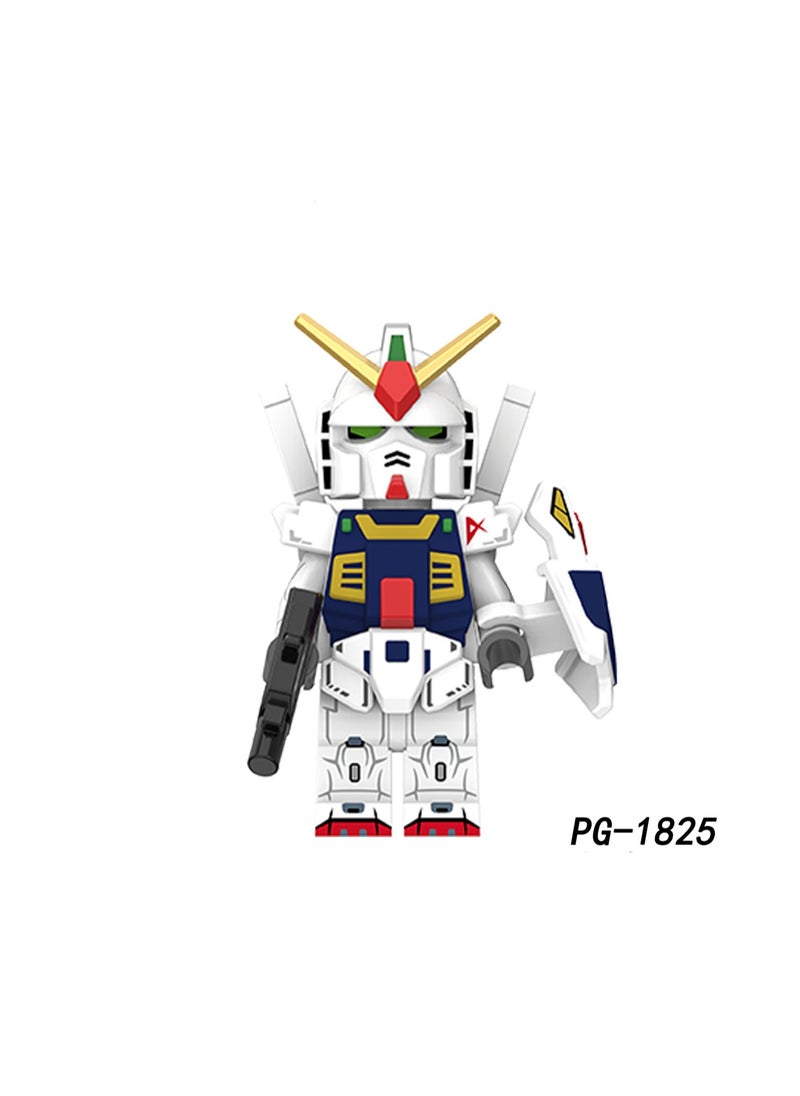 Generic - 8 Piece Set Of Cartoon Gundam Series Children's Educational Building Blocks Toys Suitable For Boys Gifts Bag Pack - Image 1