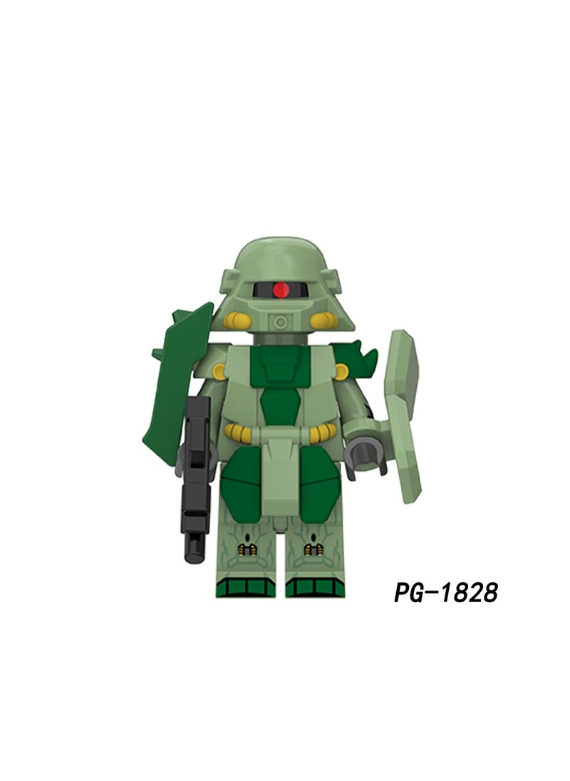 Generic - 8 Piece Set Of Cartoon Gundam Series Children's Educational Building Blocks Toys Suitable For Boys Gifts Bag Pack - Image 1