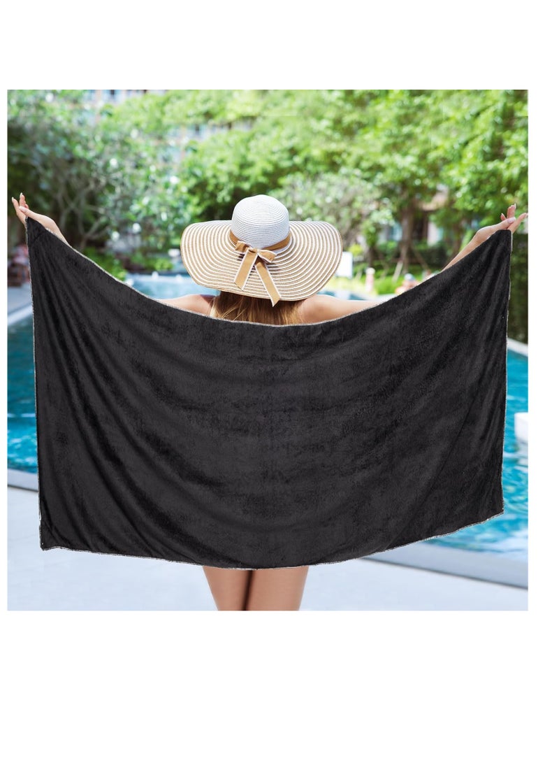 Magnetic Bath Towel, Outdoor Quick-Dry Sand-Resistant Microfiber Towel with Magnetic Closure, 75"X30" Super Absorbent for Beach, Pool, Travel, Camping, Gym, Yoga & Swimming - Image 5