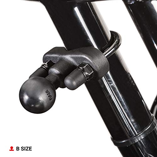RAM Mounts قاعدة U-Bolt لمقود RAM Mounts للسكك بقطر 0.5" إلى 1.25" RAM-B-231ZU مع كرة بحجم 1" - Image 3