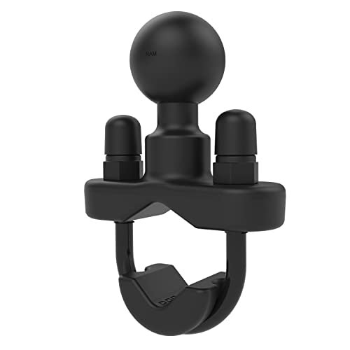 RAM Mounts قاعدة U-Bolt لمقود RAM Mounts للسكك بقطر 0.5" إلى 1.25" RAM-B-231ZU مع كرة بحجم 1" - Image 1