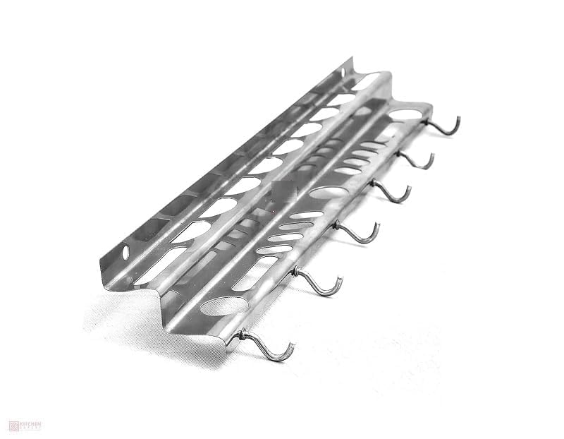ASIAN WARE ASIAN WARE Present Cup holder Spatula stand holder stand specula Holder Cup stand Special Quality 100 Stainless Steel SPOON HOLDER CUP HOLDER WALL MOUNTED STEEL HANGER 40 Pack of 1 - Image 5