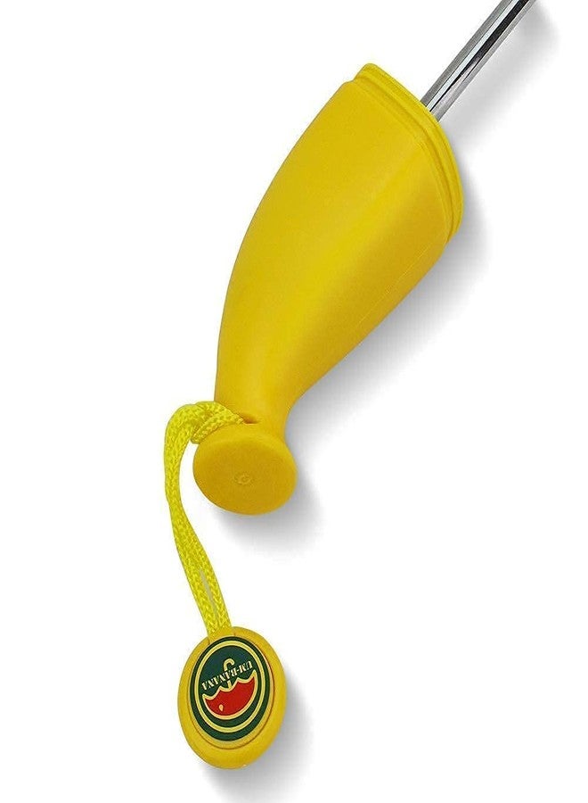 Bittern Banana-Shape Mini Folding Umbrella - Compact Travel Umbrella with UV Protection & Windproof Frame for Outdoor, Rain & Sun (Yellow) - Image 3