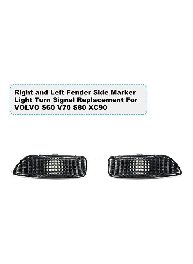 MUNTAQI 2-Piece Replacement Fender Side Light For Volvo LVO S60 V70 S80 XC90 - Image 3