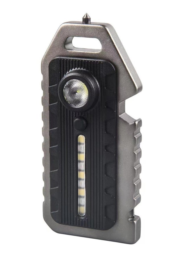 Function Portable Light Mini Work Light Portable High Brightness Keychain Light Strong Light Led Outdoor Mini Flashlight-Color:w5136 + Sling - Image 1