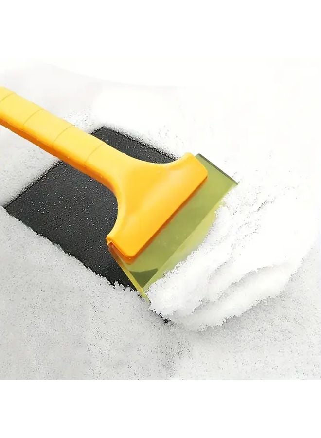 Yellow Heavy Duty Manual Car Snow Shovel Ice Scraper Brush Winter Removal Tool - Image 5