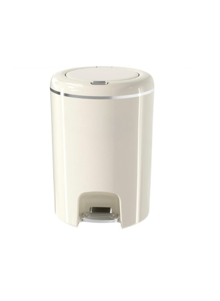 Generic Light luxury trash can household large capacity flip cover hand-press foot pedal double open kitchen living room trash can bathroom waste bin basket  - Image 1