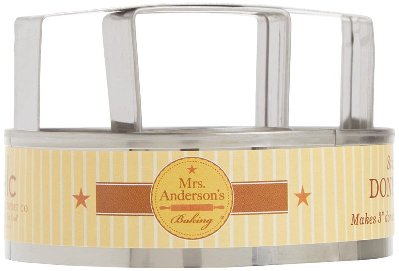 Mrs. Anderson's Baking Mrs. Anderson’s Baking Donut Cutter with Handle, Stainless Steel, Makes 3-Inch Donuts - Image 4