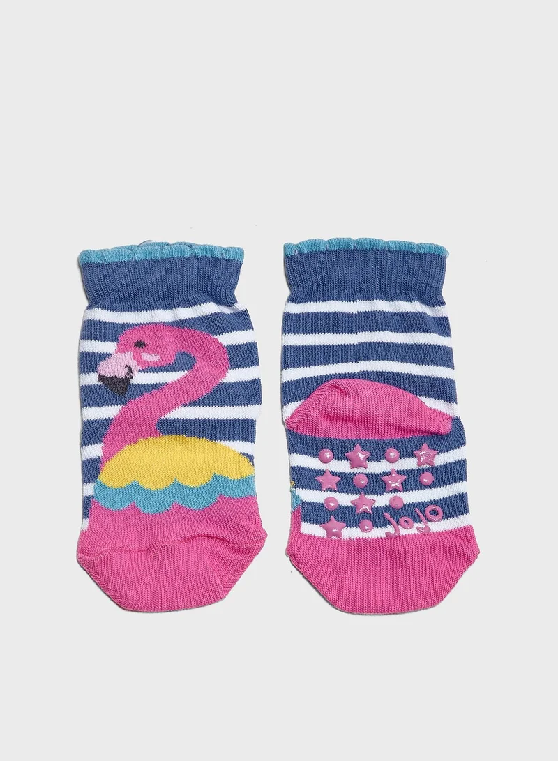 JoJo Maman Bebe Infant 3 Pack Jungle Socks
