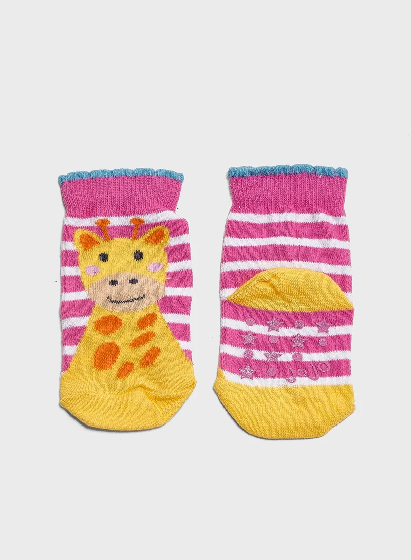 JoJo Maman Bebe Infant 3 Pack Jungle Socks