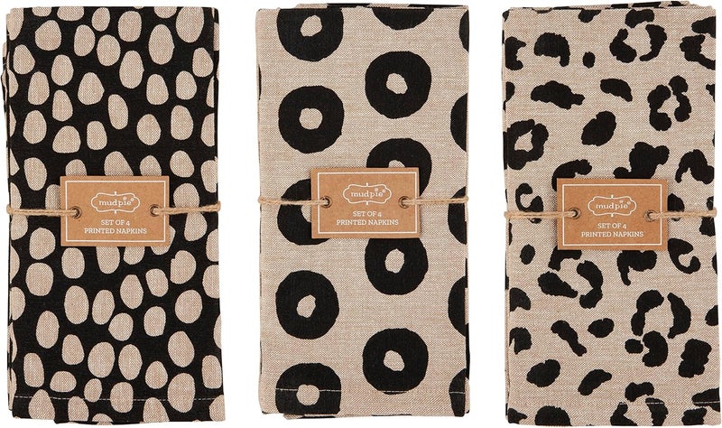 Mud Pie Tan Dots Chambray Napkins 18 x 18 - Image 2