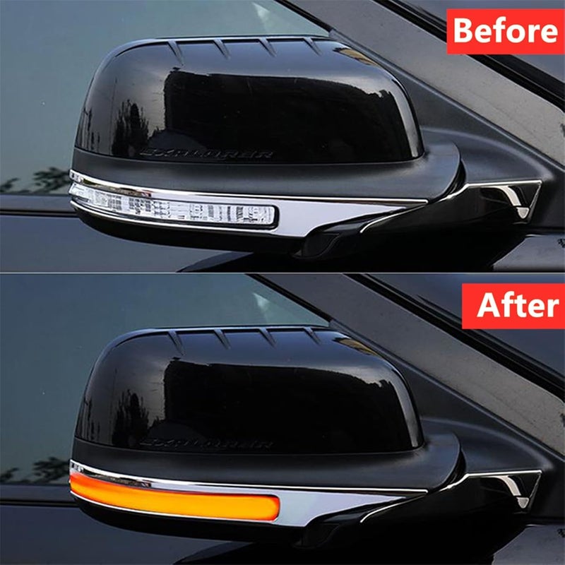 QASULER LED Mirror Indicator Lights for Ford Explorer - Image 4