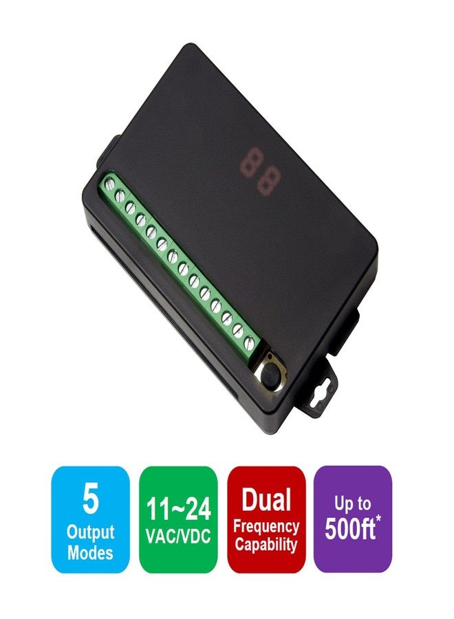 سيكو-لارم جهاز استقبال لاسلكي رباعي القنوات Seco-Larm SK-910RD4 Enforcer؛ 5 أوضاع إخراج مرحل قابلة للبرمجة؛ مدى يصل إلى 500 قدم؛ شاشة عرض أبجدية رقمية؛ برمجة بضغطة زر - Image 2