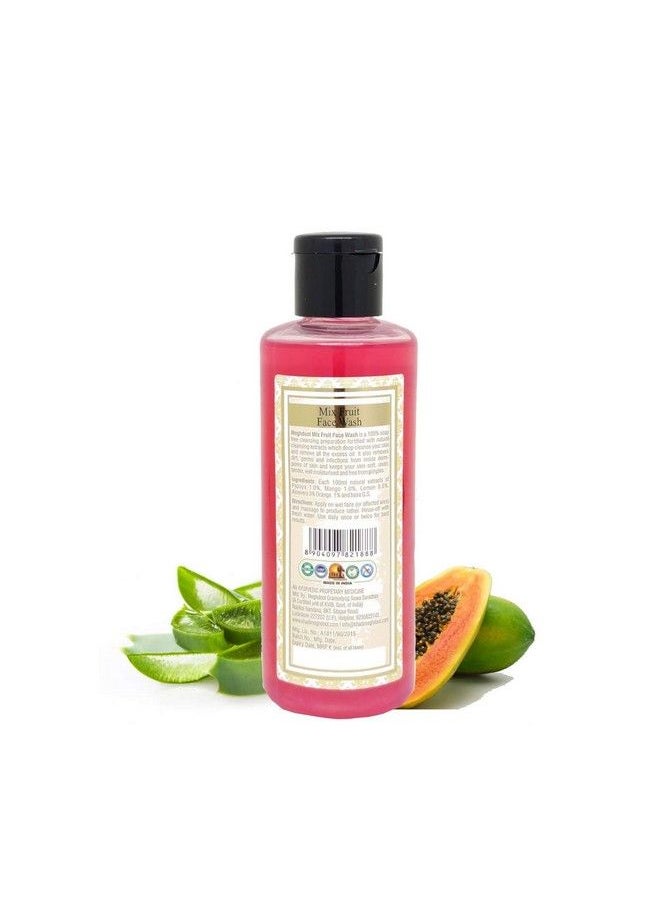 KHADI MEGHDOOT Mix Fruit Face Wash 210Ml (Pack Of 1)  - Image 3