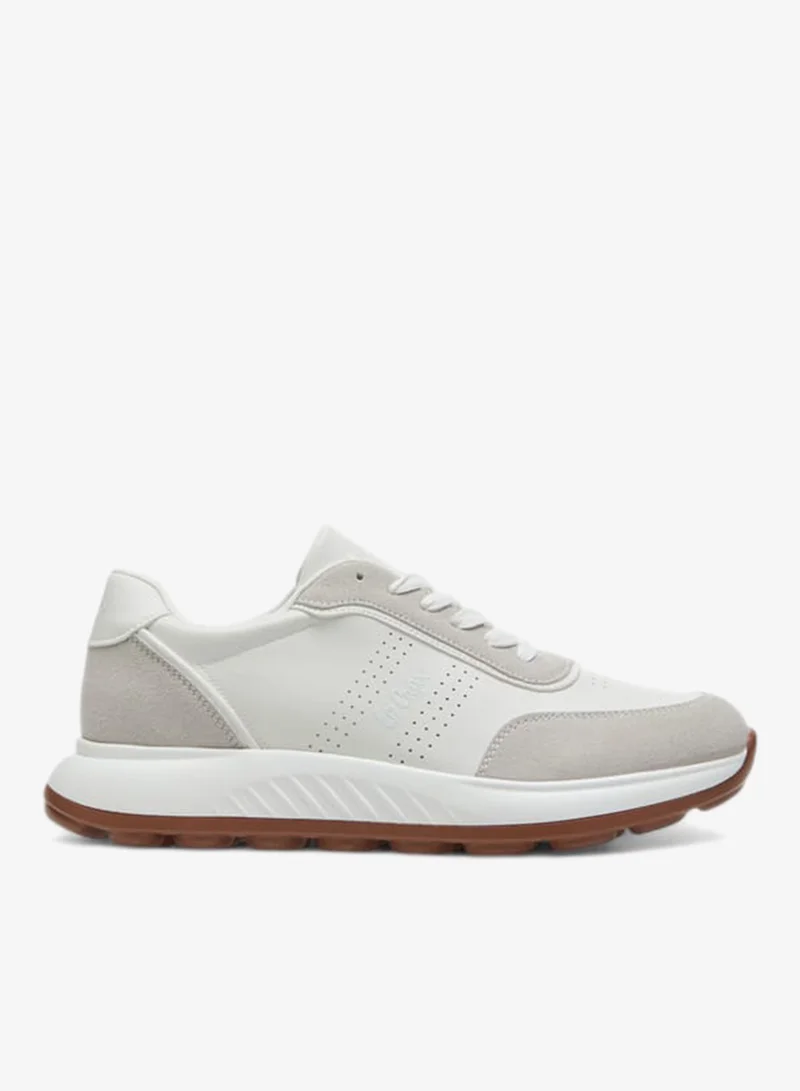 Lee Cooper Men's Panelled Sneakers with Lace-Up Closure