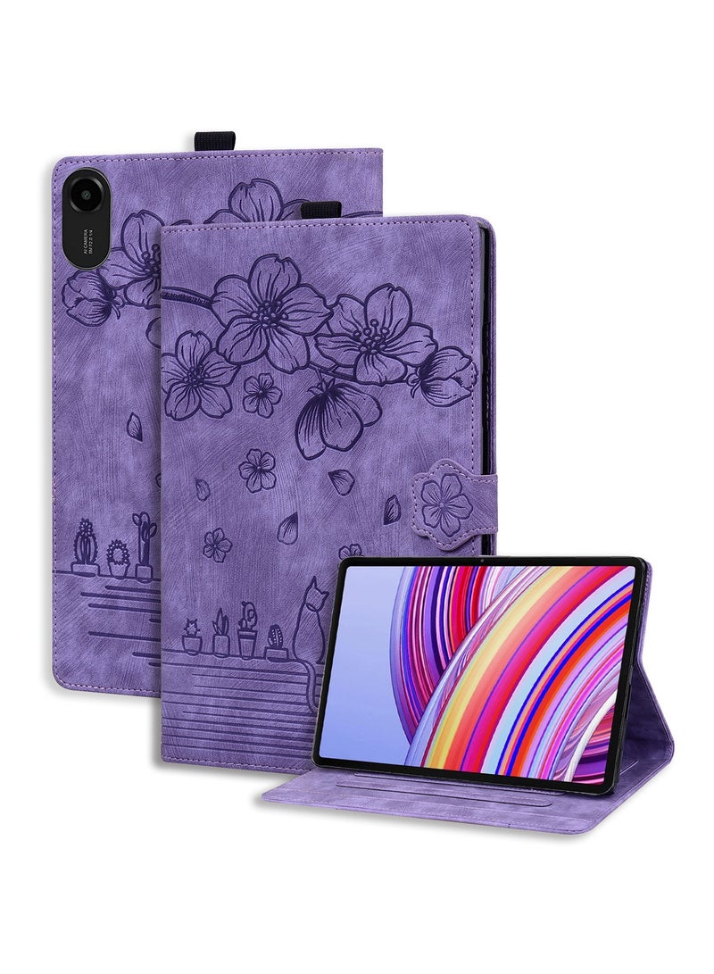 general Protective Case for Redmi Pad 2 11 2025, Slim Premium PU Leather Folding Stand Sleeve Case with Pencil Holder Card Slot - Image 1