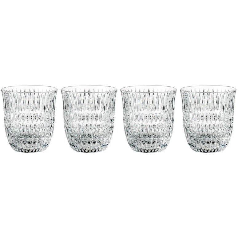BLISS START Drinking Glass 256ml Set of 4 Bubble Glass Beer Glasses Glass Cups Tumbler for Cold Coffee Smoothies Juice Soda Any Drink and Any Occasion - Image 1