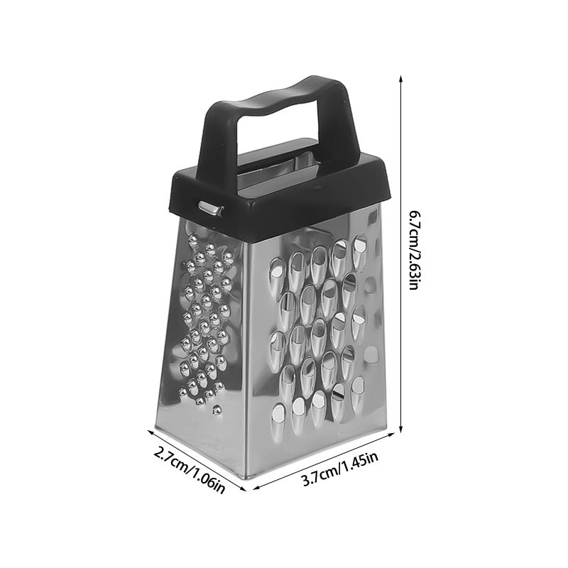 Stainless Steel Mini Grater Set 3Pcs Multi Function Kitchen Gadget For Cheese Ginger Potato - Image 3